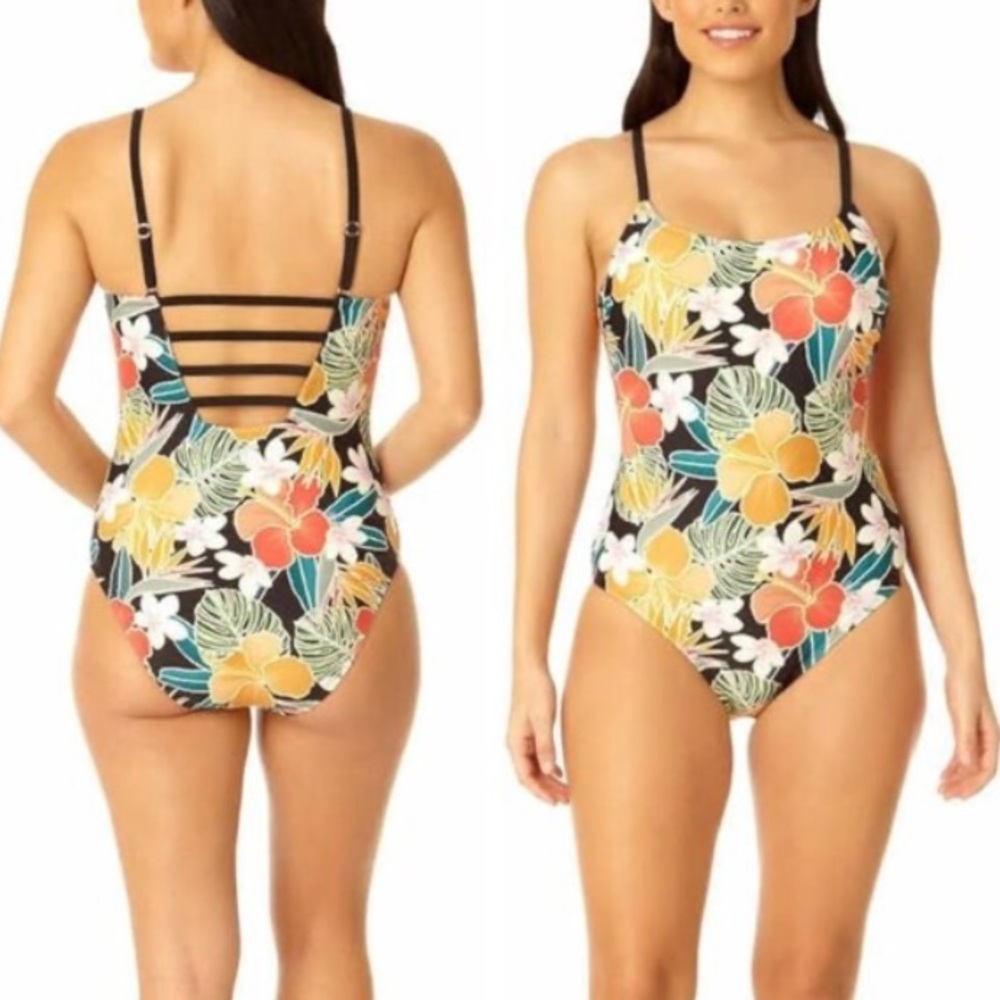 Hurley Tropical Print One Piece Swimsuit
Size XL